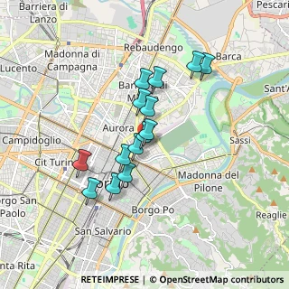 Mappa Via Teramo, 10152 Torino TO, Italia (1.40429)