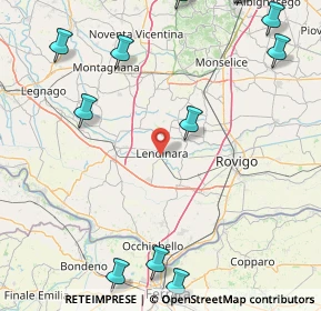 Mappa Via Bersaglieri, 45026 Lendinara RO, Italia (25.0875)