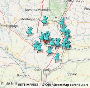 Mappa Via Bersaglieri, 45026 Lendinara RO, Italia (9.6335)