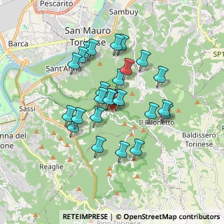 Mappa Via dei Colli, 10132 Superga TO, Italia (1.5292)