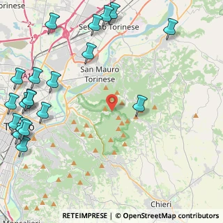 Mappa Via dei Colli, 10020 Superga TO, Italia (6.577)
