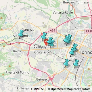 Mappa Corso Fratelli Cervi, 10093 Collegno TO, Italia (3.90417)