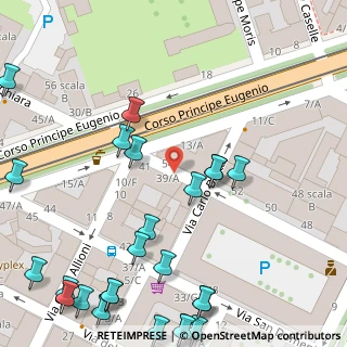Mappa Via Carlo Botta, 10122 Torino TO, Italia (0.072)