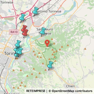 Mappa Strada Comunale Superga, 10132 Superga TO, Italia (5.26727)