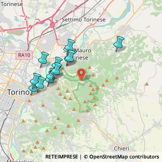 Mappa Strada Comunale Superga, 10132 Superga TO, Italia (3.70692)