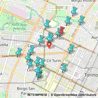 Mappa Via Giuseppe Talucchi, 10143 Torino TO, Italia (1.0405)