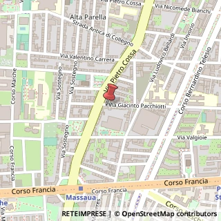 Mappa Via Giacinto Pacchiotti, 127, 10146 Torino, Torino (Piemonte)