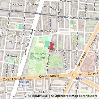 Mappa Via Borgosesia, 30, 10145 Torino, Torino (Piemonte)