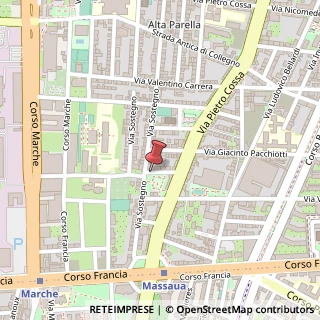 Mappa Via Angelo Mosso,  10, 10146 Torino, Torino (Piemonte)