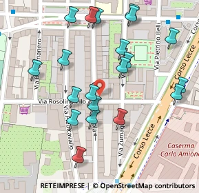 Mappa Via Rosalino Pilo, 10145 Torino TO, Italia (0.132)