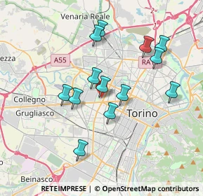 Mappa Via Rosalino Pilo, 10145 Torino TO, Italia (3.35615)