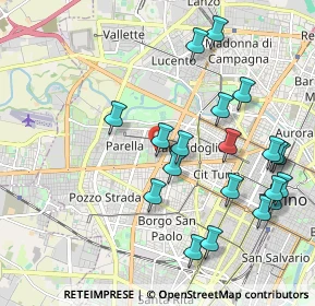 Mappa Via Rosalino Pilo, 10145 Torino TO, Italia (2.207)