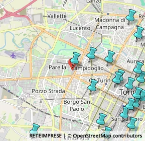 Mappa Via Rosalino Pilo, 10145 Torino TO, Italia (3.168)