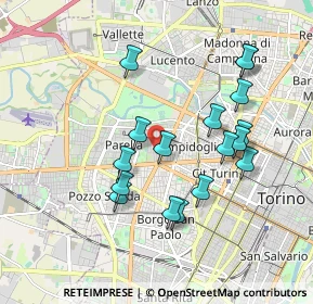 Mappa Via Rosalino Pilo, 10145 Torino TO, Italia (1.77294)