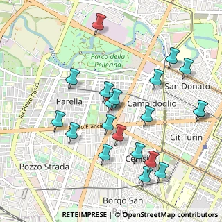 Mappa Via Rosolino Pilo, 10145 Torino TO, Italia (1.047)