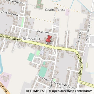 Mappa Via A. Depretis, 84, 27042 Bressana Bottarone, Pavia (Lombardia)