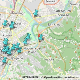 Mappa Via Metastasio, 10132 Torino TO, Italia (3.25222)