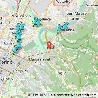 Mappa Via Metastasio, 10132 Torino TO, Italia (2.62727)