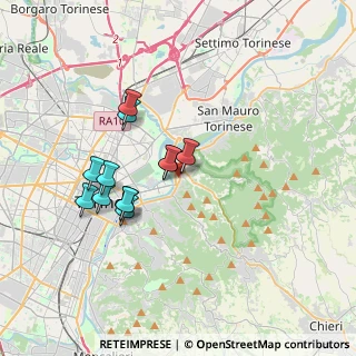 Mappa Via Metastasio, 10132 Torino TO, Italia (3.08667)