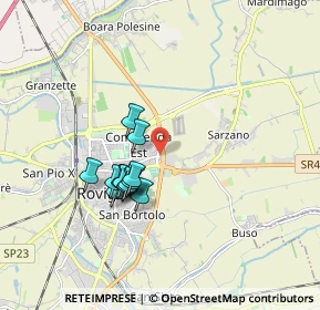 Mappa Via Francesco Maffei, 45100 Rovigo RO, Italia (1.42583)