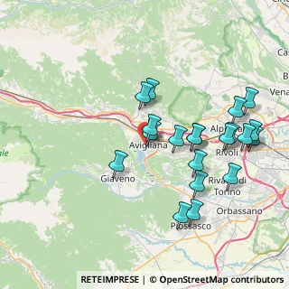 Mappa Via Ferruccio Gallo, 10051 Avigliana TO, Italia (7.9045)