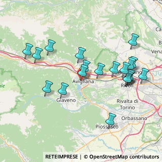 Mappa Via Ferruccio Gallo, 10051 Avigliana TO, Italia (8.3465)