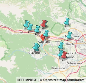 Mappa Via Ferruccio Gallo, 10051 Avigliana TO, Italia (6.11643)