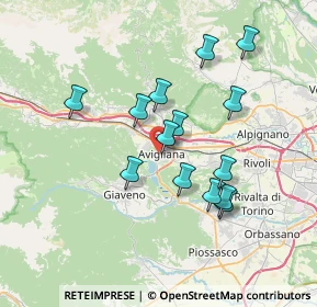 Mappa Via O. Borgesa, 10051 Avigliana TO, Italia (6.40357)