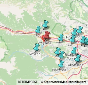 Mappa Via O. Borgesa, 10051 Avigliana TO, Italia (8.6145)