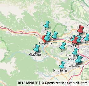 Mappa Via O. Borgesa, 10051 Avigliana TO, Italia (8.6095)