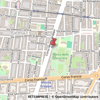 Mappa Corso Monte Grappa, 42, 10145 Torino, Torino (Piemonte)