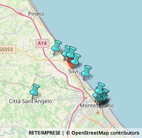 Mappa Via Naz. Adriatica Sud, 64028 Silvi TE, Italia (3.83214)