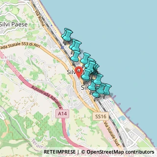 Mappa Via Naz. Adriatica Sud, 64028 Silvi TE, Italia (0.5625)