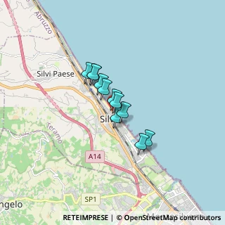 Mappa Piazza Enrico Fermi, 64028 Silvi TE, Italia (1.02364)