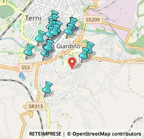 Mappa Viale Trieste, 05100 Terni TR, Italia (1.0085)