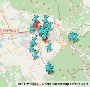 Mappa Viale Trieste, 05100 Terni TR, Italia (3.0775)