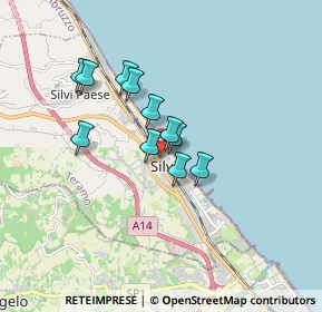 Mappa Via Spezzaferro, 64028 Silvi TE, Italia (1.30182)