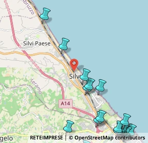 Mappa Via Spezzaferro, 64028 Silvi TE, Italia (3.499)