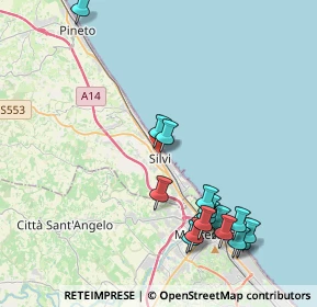 Mappa Via Spezzaferro, 64028 Silvi TE, Italia (4.81059)