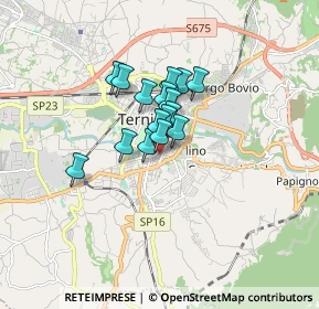 Mappa Via degli Altipiani, 05100 Terni TR, Italia (1.03375)