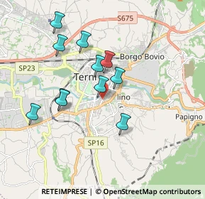 Mappa Via Redipuglia, 05100 Terni TR, Italia (1.70182)