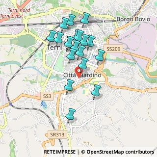 Mappa Via Redipuglia, 05100 Terni TR, Italia (0.8875)