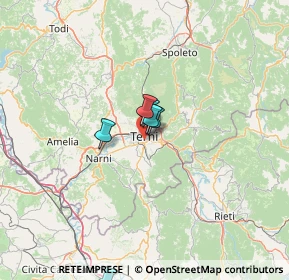Mappa Via Curtatone, 05100 Terni TR, Italia (33.92143)