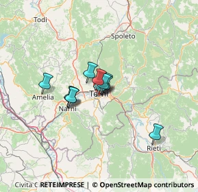 Mappa Via Curtatone, 05100 Terni TR, Italia (7.88364)