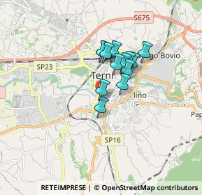 Mappa Via Curtatone, 05100 Terni TR, Italia (1.20923)