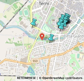 Mappa Via Curtatone, 05100 Terni TR, Italia (0.583)