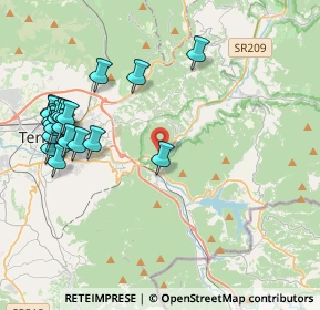 Mappa Via Giuseppe Vasi, 05100 Terni TR, Italia (4.975)