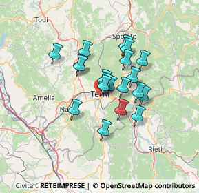 Mappa Ponte Salvador Allende, 05100 Terni TR, Italia (10.3555)