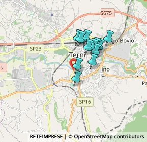 Mappa Ponte Salvador Allende, 05100 Terni TR, Italia (1.28077)