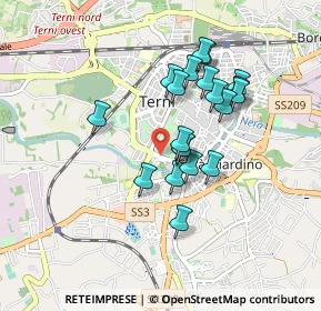 Mappa Via Aleardo Aleardi, 05100 Terni TR, Italia (0.765)